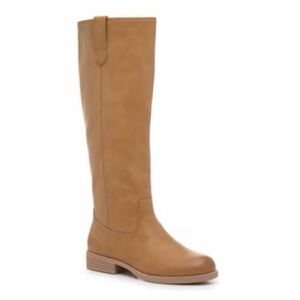 Crown Vintage Tall Pull-On Over-the-Knee Boots in Tan
